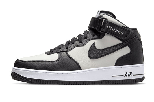 Nike Air Force 1 Mid Stussy Light Bone Black